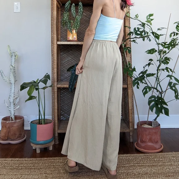 🚫 SOLD - Vince Triacetate Pull On Wide Leg Pants - Picture 4 of 10